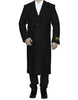 Men's Black Wool Overcoat – 3 Button Ankle Length Winter Dress Coat 8   - from alligatorwarehouse.com