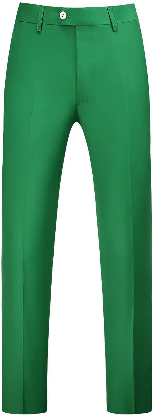 Mens Dress Pants Front Flat Fit Casual Pants