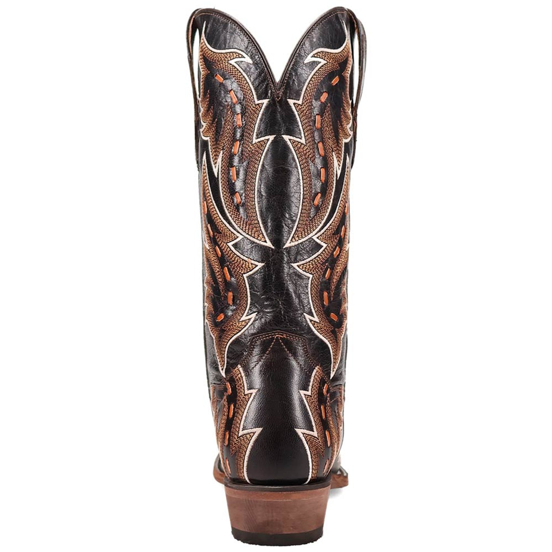 Dan Post Men's Racer Black Leather Snip Toe Western Boots 6 DP7014_8_D  - from alligatorwarehouse.com