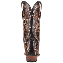 Dan Post Men's Racer Black Leather Snip Toe Western Boots