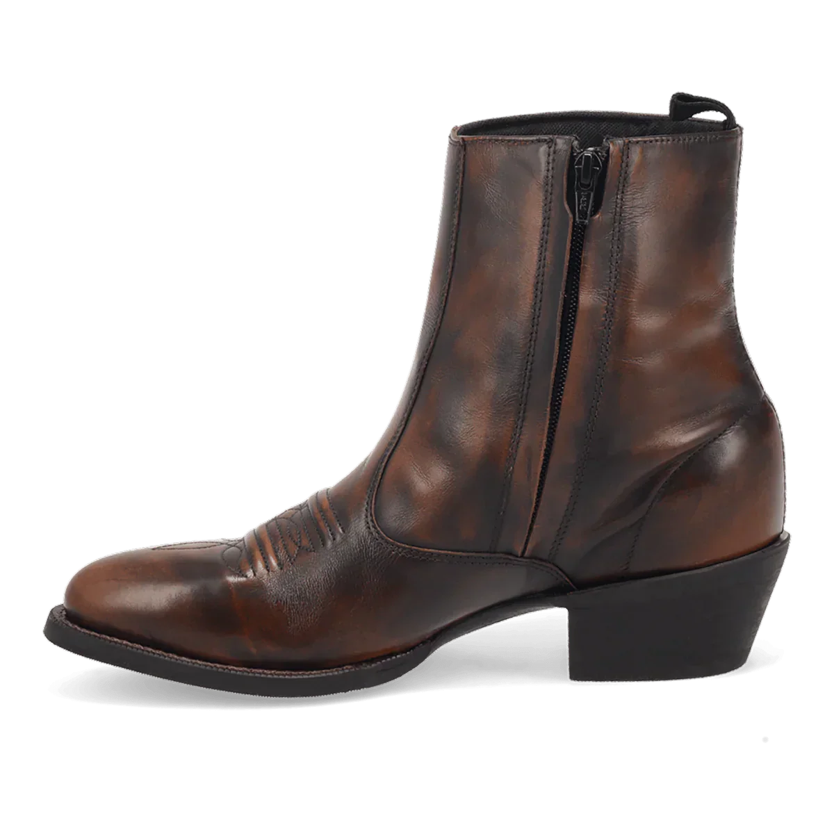 Laredo Men's Fletcher Leather Round Toe Boots with Zipper - Tan 3 62074_7_D  - from alligatorwarehouse.com