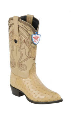Wild West Botas de Avestruz Horma Puntal
