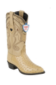 Wild West Botas de Avestruz Horma Puntal