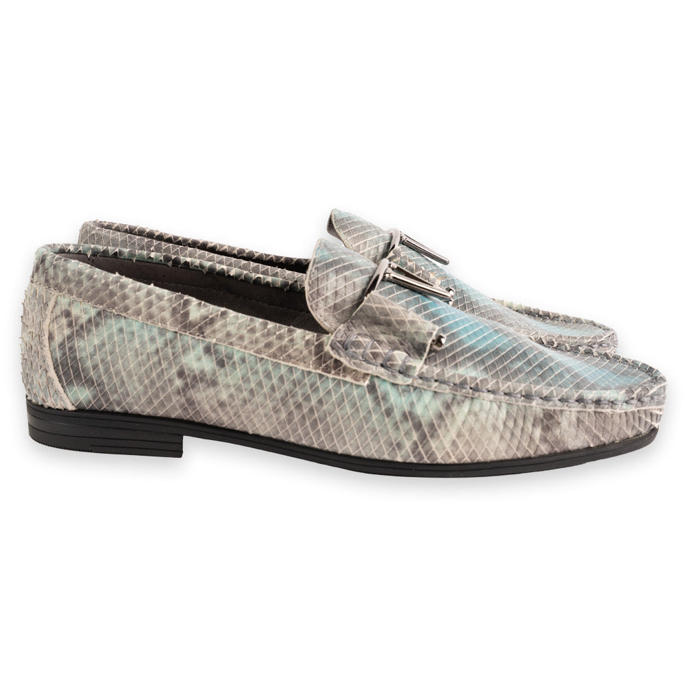 P0211 -3218 Python Print V buckle- Multi Blue