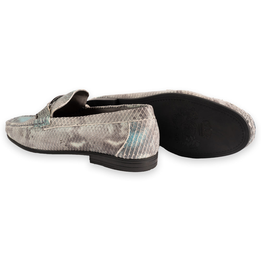 P0211 -3218 Python Print V buckle- Multi Blue