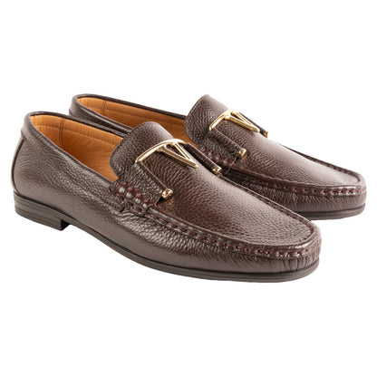 P0214 -3218 Deer V buckle- Brown