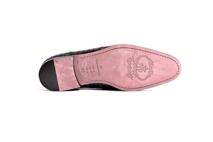 C01708-3470BC Croco Leather with Buckle-Green