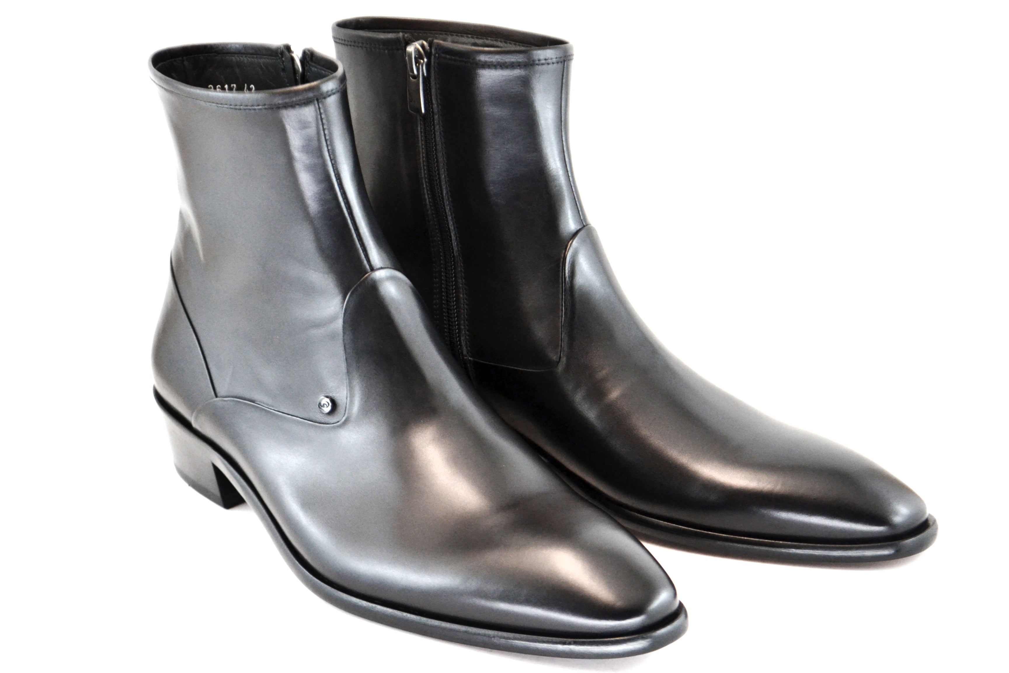 C194-3617HS Plain Toe- Black – Alligator Warehouse