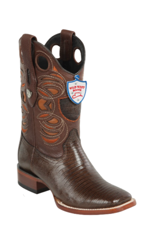 Wild West Botas de Armadillo Horma Rodeo Brown