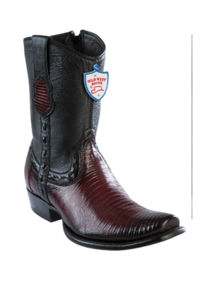 Wild West Botas de Armadillo Horma Dubai Toe Faded Burgundy