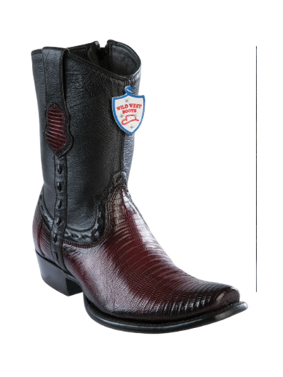 Wild West Botas de Armadillo Horma Dubai Toe Faded Burgundy 1   - from alligatorwarehouse.com