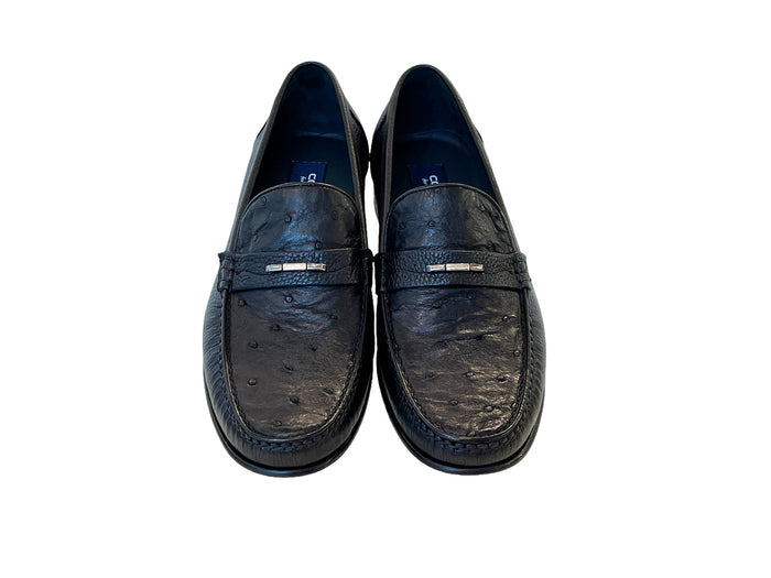 C001405-3898Ost- Genuine Ostrich- Black