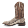 Dan Post Men's Brutus Python Snakeskin Square Toe Boots - Natural 3 DP4917_7_D  - from alligatorwarehouse.com