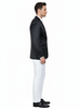 Men’s Black Satin Blazer – Classic Slim Fit Two-Button Formal Suit Jacket for Weddings, Parties, and Business Events 3   - from alligatorwarehouse.com