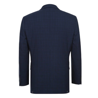 Lozano Collection - Men's 2 Piece Regular Fit Blue Check Suit 2 SO6293-26-CLASSICSUIT  - from alligatorwarehouse.com
