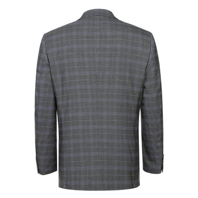 Lozano Collection - Men's 2 Piece Regular Fit Gray Check Suit 2 SO6293-25-CLASSICSUIT  - from alligatorwarehouse.com