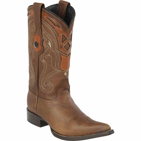 Tan Honey Color Brown Pointy Mexican Boots Pointed Toe