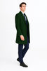 Mens Dark Green Wool Overcoat – Classic Long Coat for Formal and Casual Style 3   - from alligatorwarehouse.com