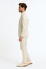 Men’s Champaign Ivory  Jacquard Paisley Tuxedo Suit with Satin Shawl Lapel – Elegant Wedding and Prom Outfit By Rossiman 4   - from alligatorwarehouse.com