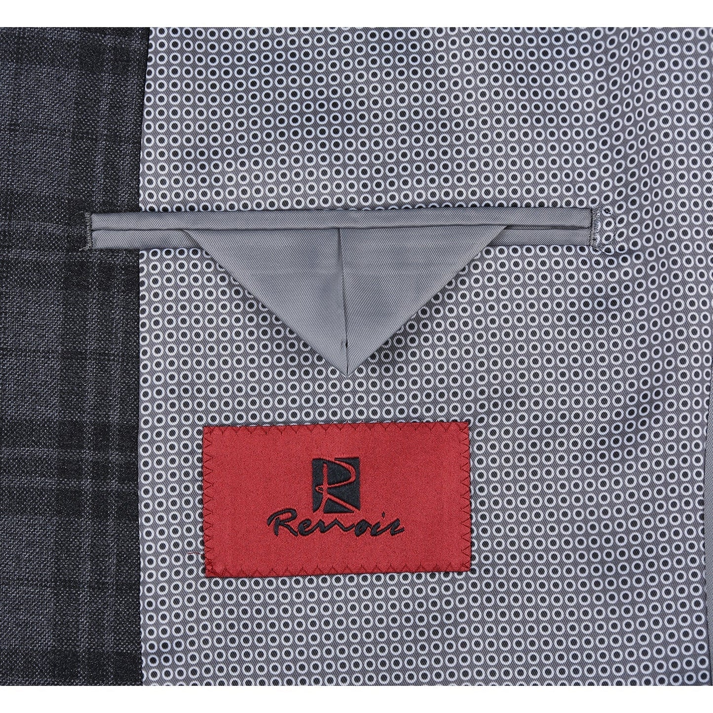 294-15 Men's Slim Fit Checked Suits