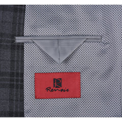 294-15 Men's Slim Fit Checked Suits