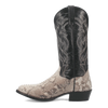 Dan Post Men's Manning Python Snakeskin Round Toe Boots - Natural 3 DP3036_7_D  - from alligatorwarehouse.com