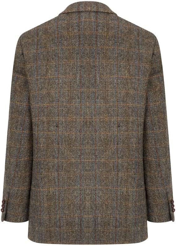 Walker and Hawkes Harris Tweed Blakemore Blazer for Men - Hand-Woven Wool Tweed Jacket with Polyester Lining, Regular Fit