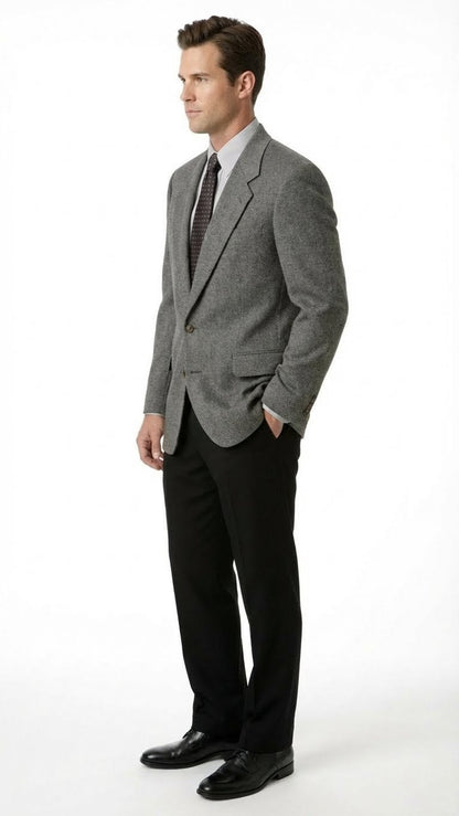 Men’s Dark Grey Blazer – Charcoal Grey Sport Coat Jacket