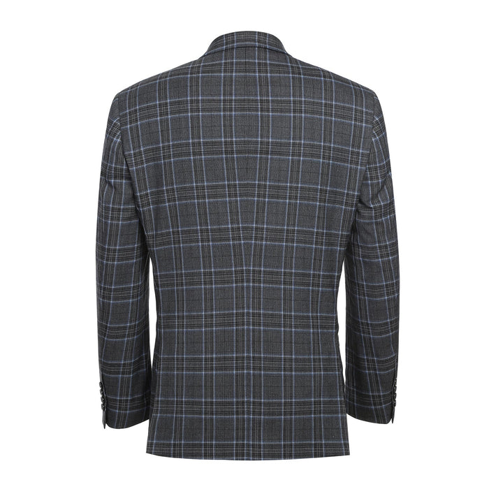 293-28 Men's Slim Fit Checked Suits