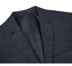 558-2 Men's Two Piece Slim Fit Wool Blend Suit