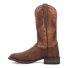 Dan Post Men's KA Python Print Leather Square Toe Boots - Brown 3 DP4526_7_D  - from alligatorwarehouse.com