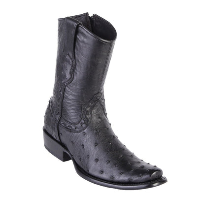 King Exotic Men's Dubai Toe Ostrich Boots 1 -01  - from alligatorwarehouse.com
