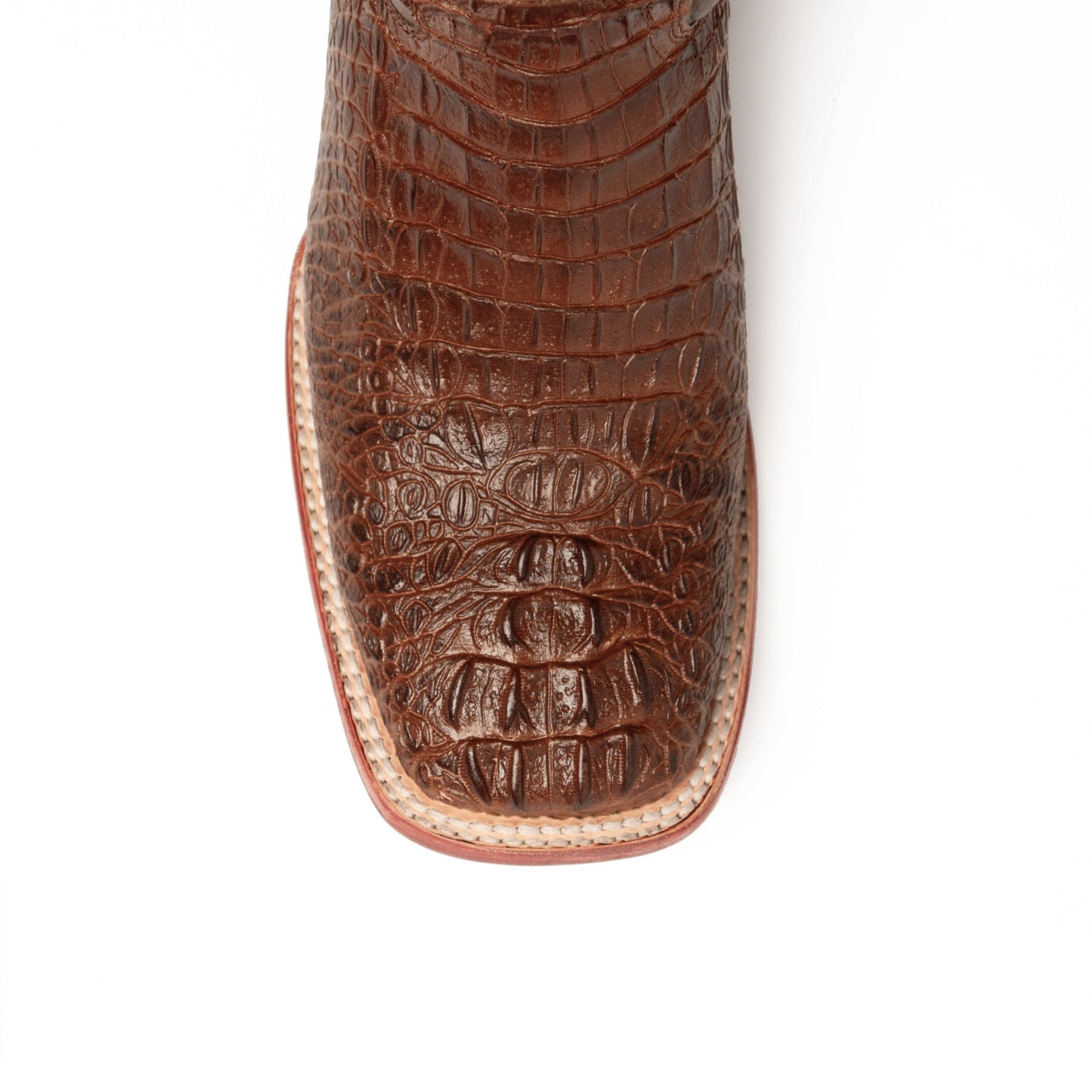 Mens Ferrini Stampede Crocodile Print Cowboy Boot in Brown