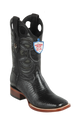 Wild West Botas de Armadillo Horma Rodeo Black
