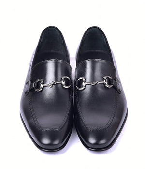 Corrente 4428 Leather Slip-On Loafer Shoes - Black - Image 3