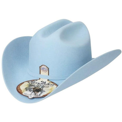 6x Larry Mahan Real Fur Felt Cowboy Hat Baby Blue 1   - from alligatorwarehouse.com