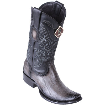 Grey Ostrich Boots Dubai Toe 1   - from alligatorwarehouse.com