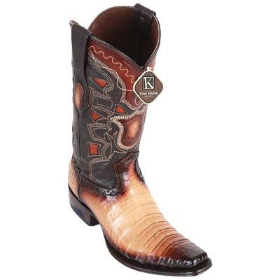 Men's King Exotic Caiman Belly Boots Dubai Toe Handcrafted Faded Oryx (4798215) 1   - from alligatorwarehouse.com