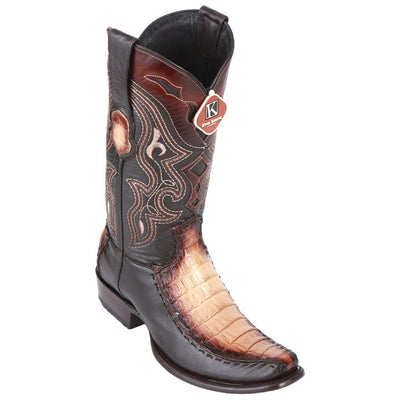 Men's King Exotic Caiman Belly Boots With Deer Dubai Toe Handcrafted Faded Oryx (479F8215) 1   - from alligatorwarehouse.com