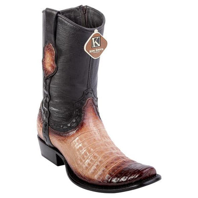 Men's King Exotic Fuscus Caiman Belly Boots With Inside Zipper Handcrafted Faded Oryx (479B8215) 1   - from alligatorwarehouse.com