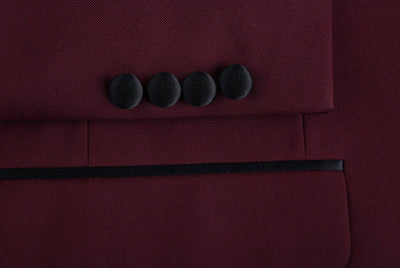 Burgundy 2 Piece Tuxedo Shawl Lapel Slim Fit 4 SO6201-8-SHAWLCOLLAR  - from alligatorwarehouse.com