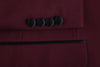 Burgundy 2 Piece Tuxedo Shawl Lapel Slim Fit 4 SO6201-8-SHAWLCOLLAR  - from alligatorwarehouse.com