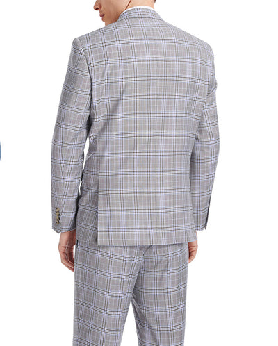 Gerace Collection - 2 Piece Glen Plaid Slim Fit Suit In Gray 2 SO6292-7-SLIM  - from alligatorwarehouse.com