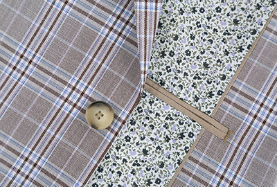 Gerace Collection - 2 Piece Glen Plaid Slim Fit Suit In Gray 3 SO6292-7-SLIM  - from alligatorwarehouse.com