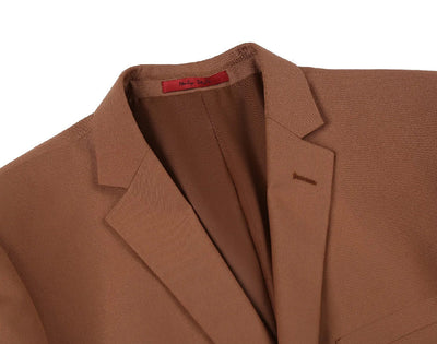 Brown 2-Piece Single Breasted Notch Lapel Slim Fit Dress Suit 3 SO6201-106-SLIMFIT  - from alligatorwarehouse.com