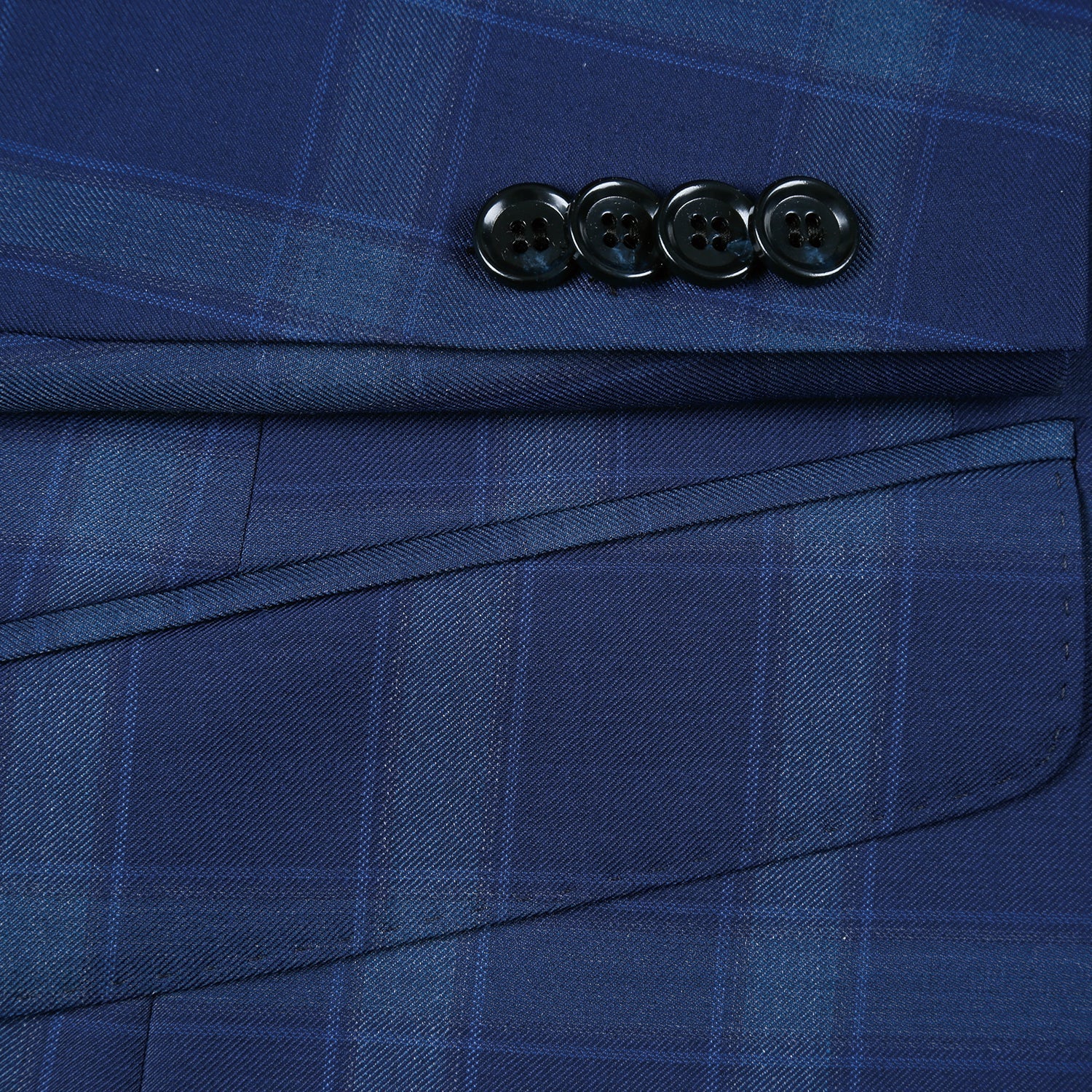 562-5 Men's Classic Fit Wool Checked Suits 5 SO6562-5 classic suits_38L  - from alligatorwarehouse.com