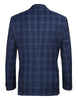 Classic Wool Regular Fit 2 Piece Checked Dress Suit in Blue 3 SO6562-5-CLASSIC  - from alligatorwarehouse.com