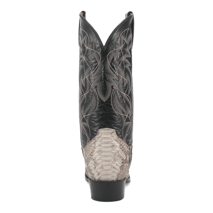 Dan Post Men's Manning Python Snakeskin Round Toe Boots - Natural