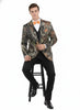 Mens Houndstooth Double-Breasted Overcoat – Classic Black and White Wool Blend Peacoat Wool Fabric 3   - from alligatorwarehouse.com