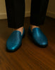 Men's Turquoise Blue Sequin Glitter Loafers – Sparkling Slip-On Party Dress Shoes for Prom, Weddings, and Nightlife 4   - from alligatorwarehouse.com